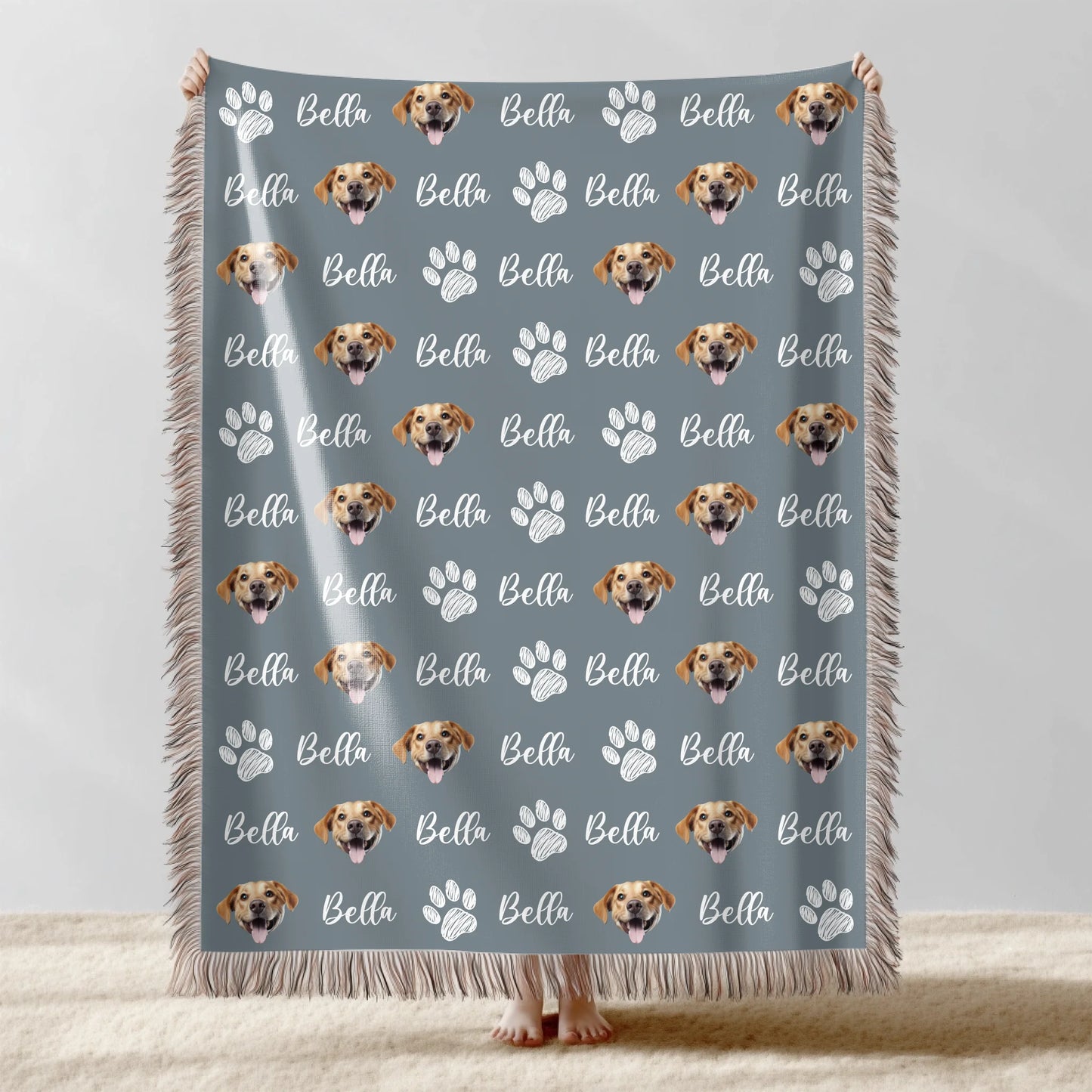 Custom Pet Face Blanket