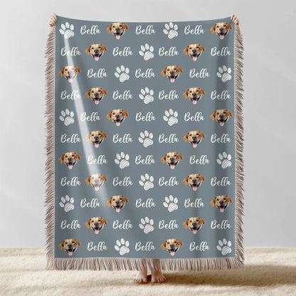 Custom Pet Face Blanket