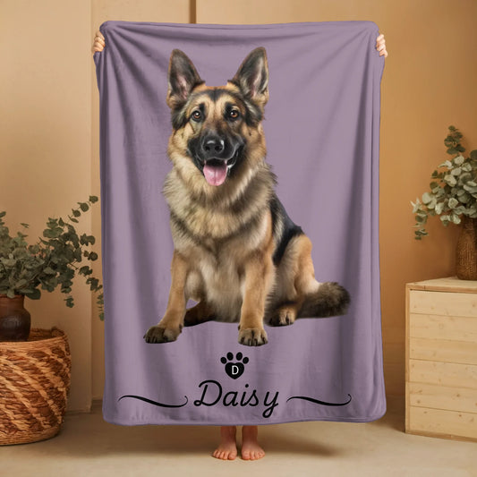Custom Pet Photo Blanket