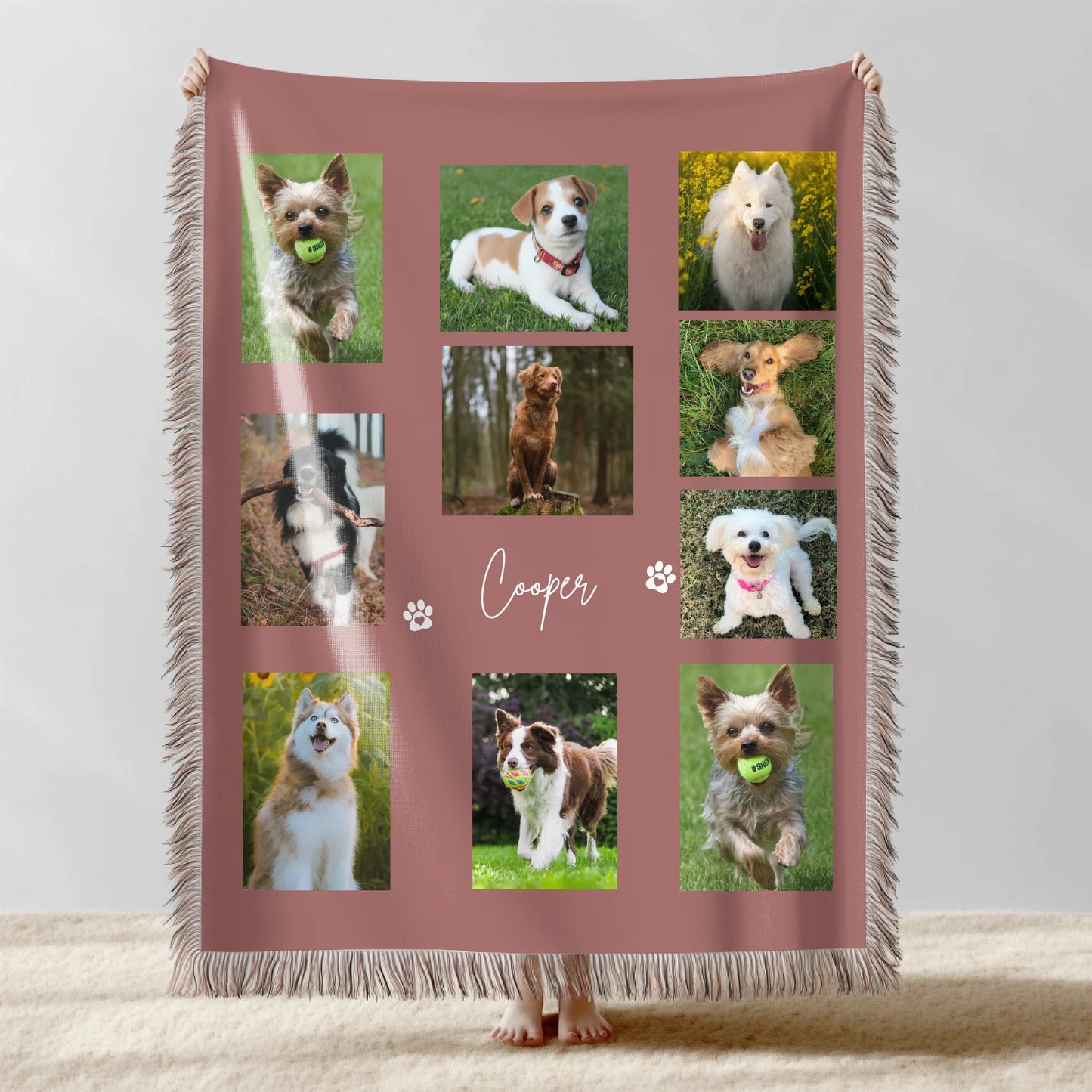 Collage Pet Photo Blanket