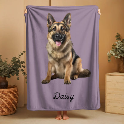 Custom Pet Photo Blanket