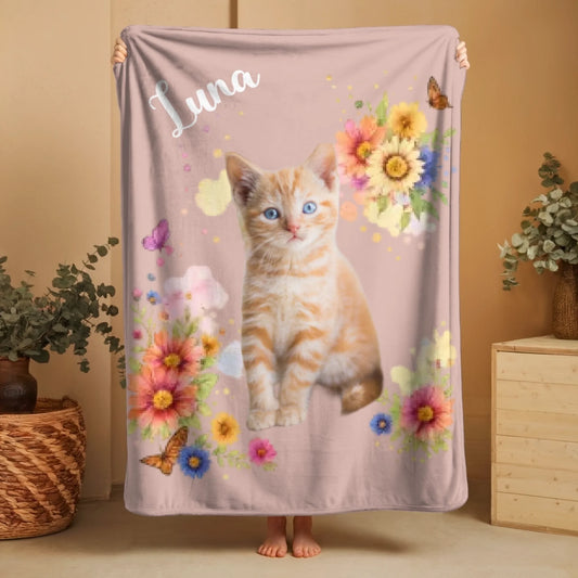 flower cream cat