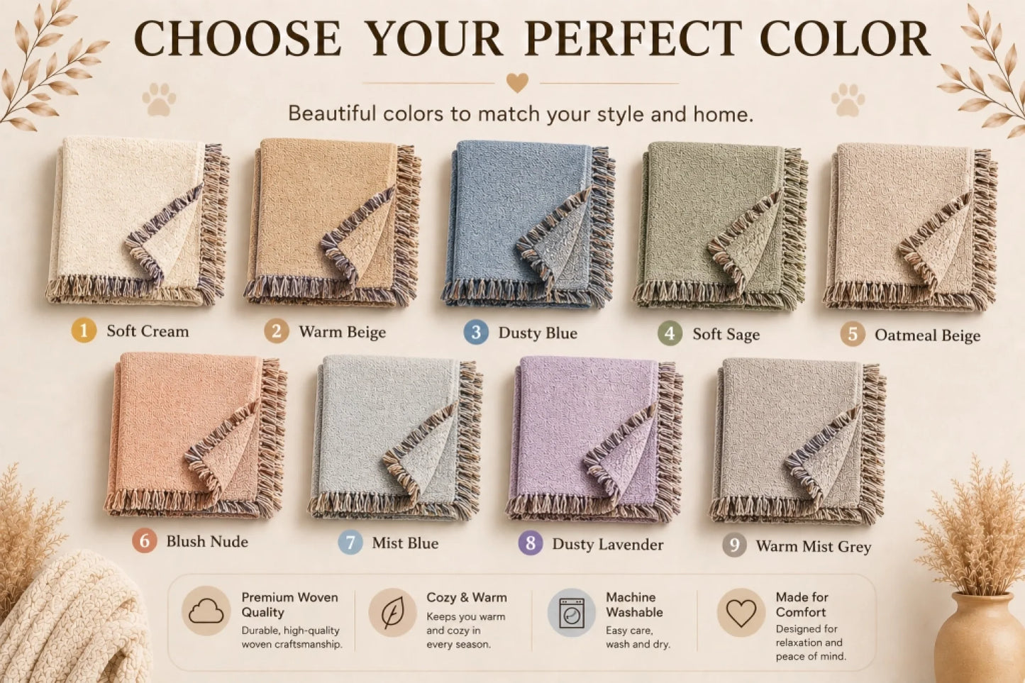 Colors woven mock up