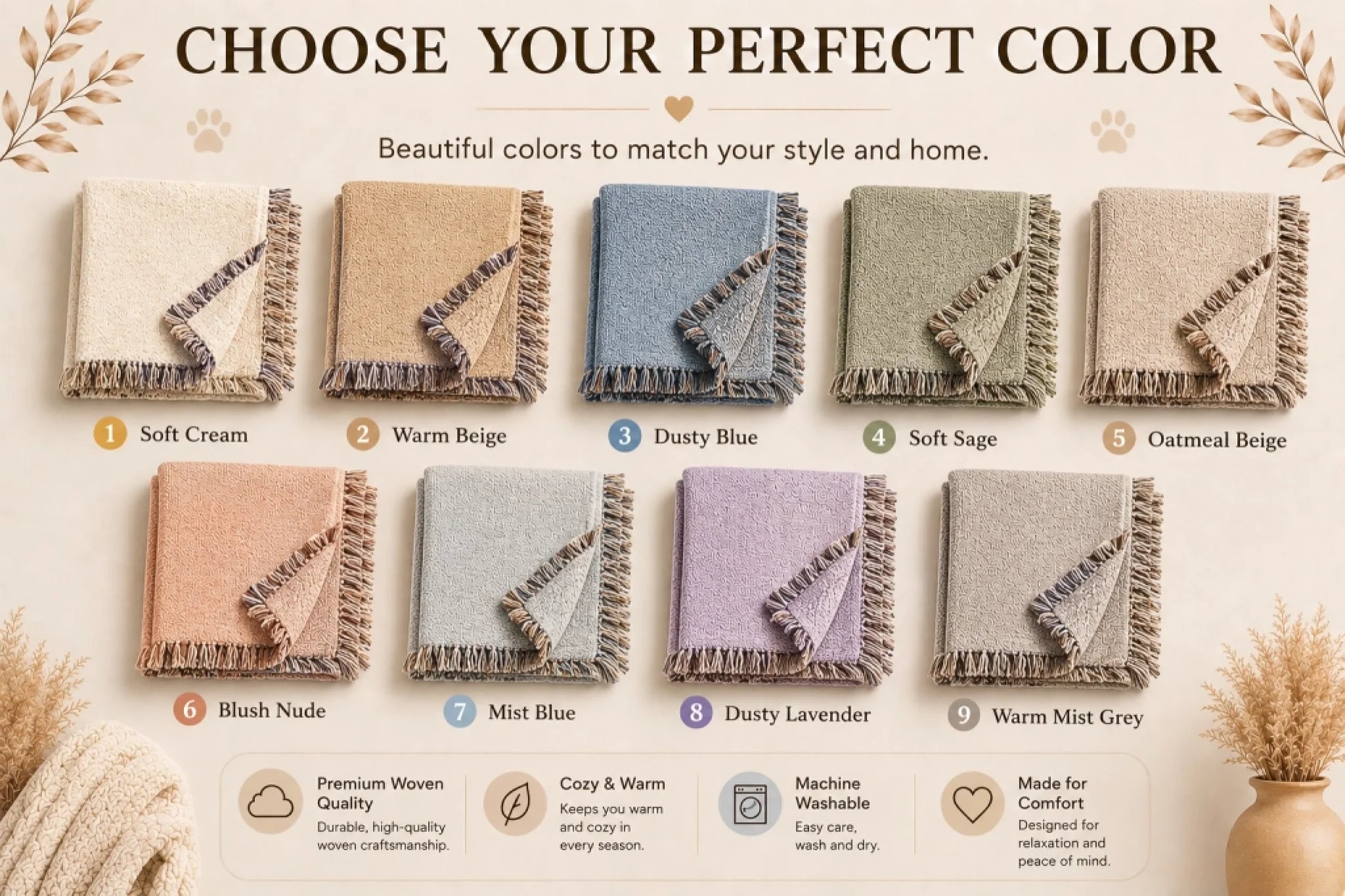 Colors woven mock up