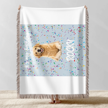 Pet Birthday Custom Blanket - Personalize Photo Blanket copy