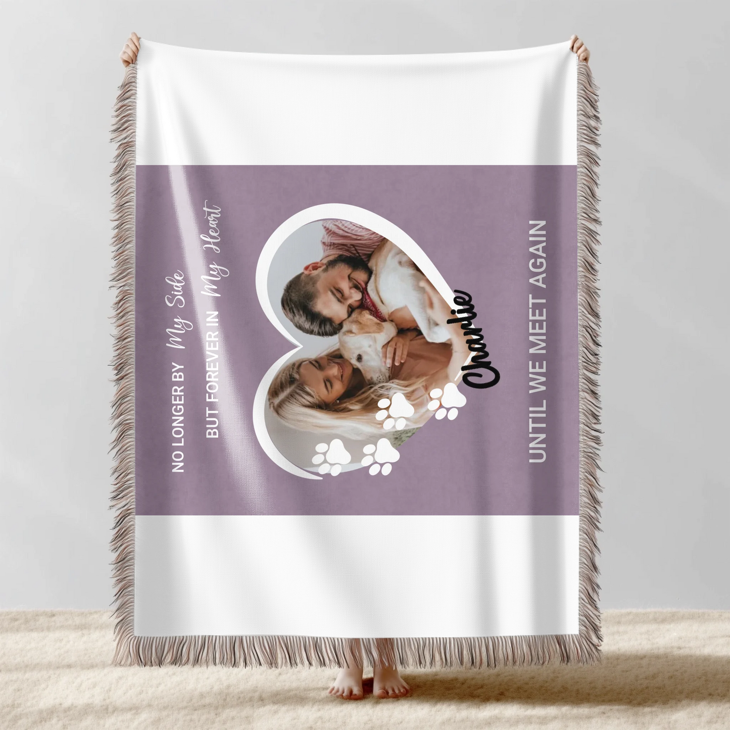 Memorial Pet Custom Blanket -  Personalize Photo Throw Blanket copy