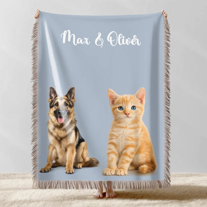 Dog & Cat Custom Photo Blanket | Personalized Pet Gift – Pawsonalize