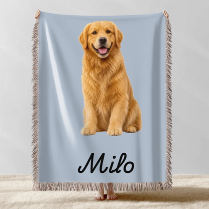 Custom Pet Photo Blanket | Personalized Sherpa & Woven Blanket – Pawsonalize
