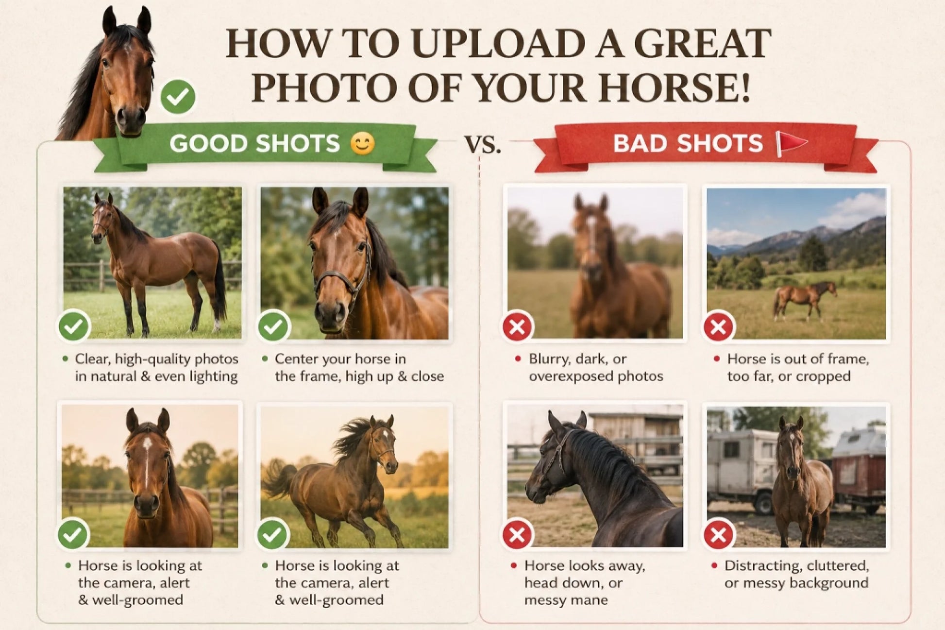 horse upload photo template